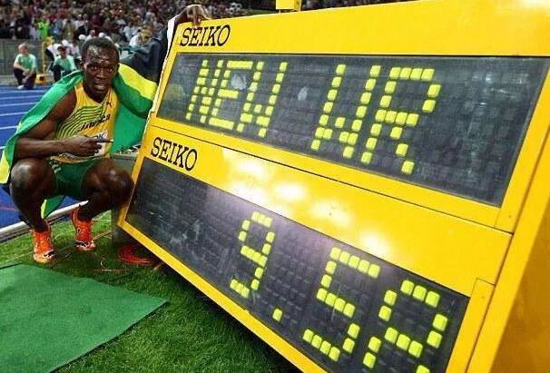 100米世界纪录8.87是谁,飞人博尔特的最快速度为9.51秒