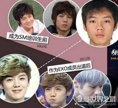 鹿晗整容前照片对比,从小吃可爱多长大的母胎美男
