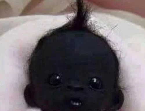 世界上最黑的孩子，刚出生婴儿连眼白都是黑的(惊悚)