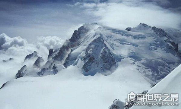 阿尔卑斯山最高峰，勃朗峰(最高海拔4804米/欧洲最高峰)