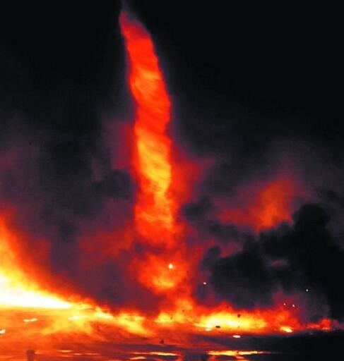 世界七大火焰龙卷风，5次就发生在美国(破坏力超强)