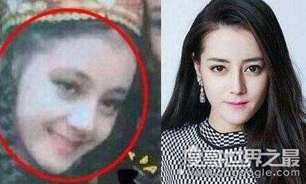 迪丽热巴整容前照片，从小美到大的她打破整容谣言