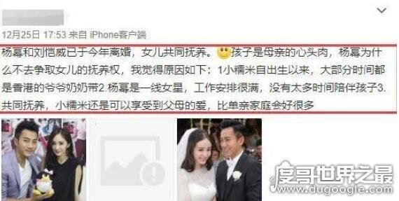 吃大瓜！网曝杨幂争女儿抚养权，一周内2次返港引质疑