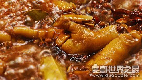 中国十大禁菜之龙须凤爪，食材为鲤鱼须和鸡爪精肉(耗材巨大)