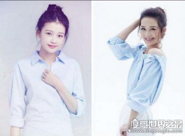 孙怡李沁长得太像了,卸妆后一眼就能辨出(一个像少女一个像大妈)