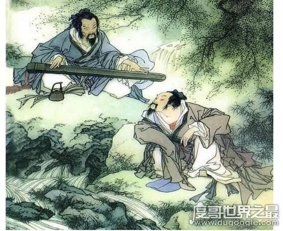 俞伯牙和钟子期的故事，知音难寻(钟子期死后伯牙终生不再弹琴)