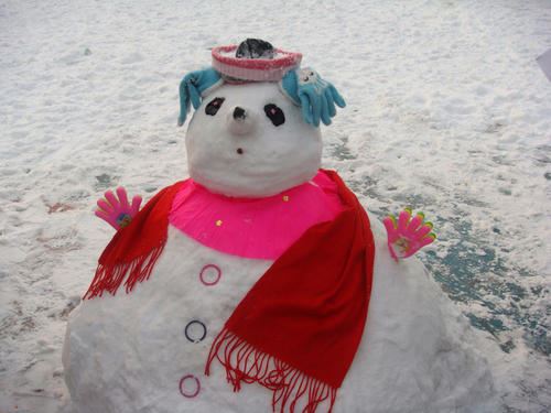 肢体雪人的悬疑案件,真人真头堆做的雪人(胆小勿入)