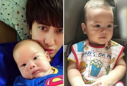 泰国男星mike儿子Maxwell，帅哥坯子和mike极像