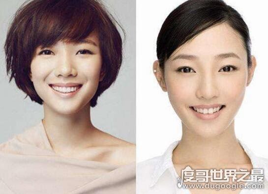白百合和王珞丹对比图,长得太像了傻傻分不清楚