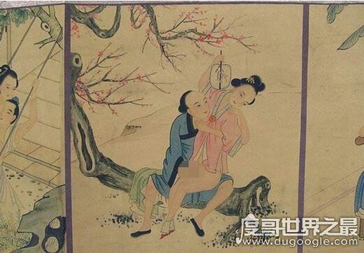 最早的春宫图春宵秘戏图，唐玄宗大战杨贵妃还让人围观