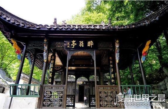 欧阳修诗中的醉翁亭在哪里,在安徽滁州市西南的琅琊山上