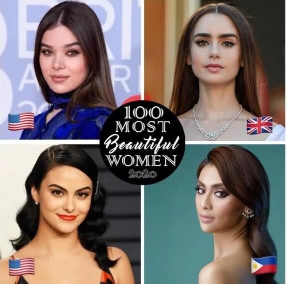 2020百大最美女星榜单,韩国孙艺珍获世界上最美的女人称号