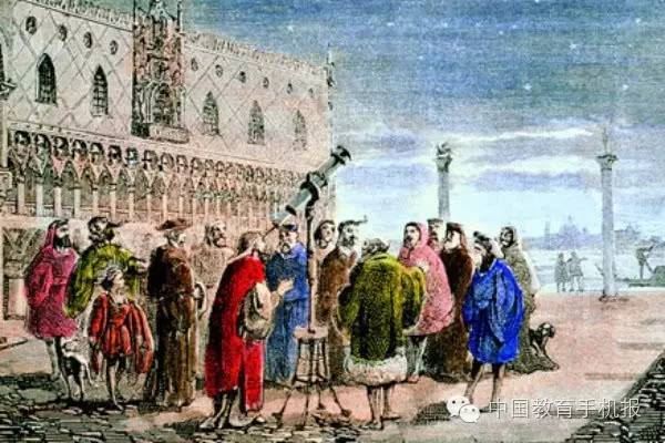 世界上第一台望远镜，发明于1694年的伽利略望远镜（观测月球）