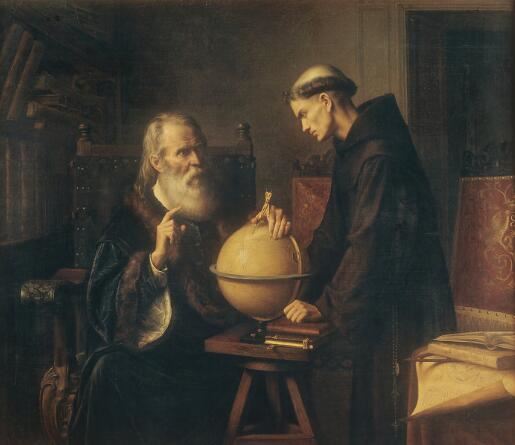 世界上第一台望远镜，发明于1694年的伽利略望远镜（观测月球）