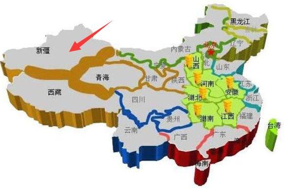 中国面积最大的省份排名,新疆最大澳门地区面积最小