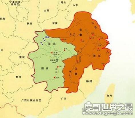 楚国是现在的哪里？整个长江中下游流域(面积150万公里)