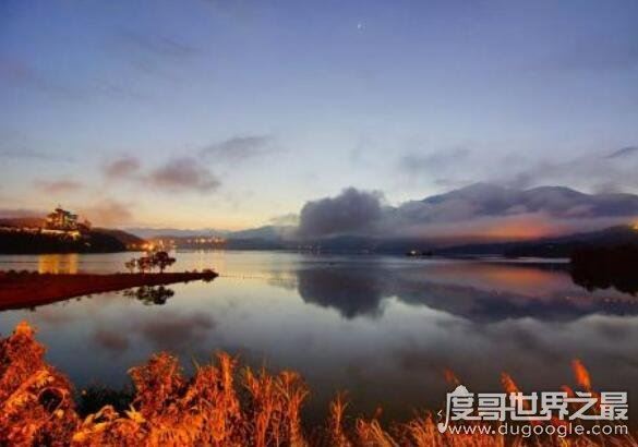 中国台湾日月潭的传说，简介青年情侣大尖和水社斩杀恶龙的故事