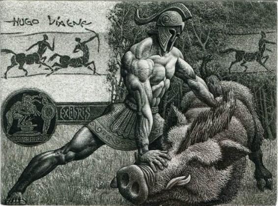 希腊神话人物—宙斯之子赫拉克勒斯，死后被封大力神