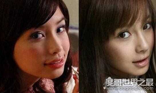 Angelababy杨颖整容前后照片对比，黄晓明都认不出