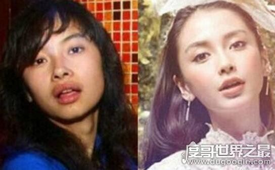 Angelababy杨颖整容前后照片对比，黄晓明都认不出