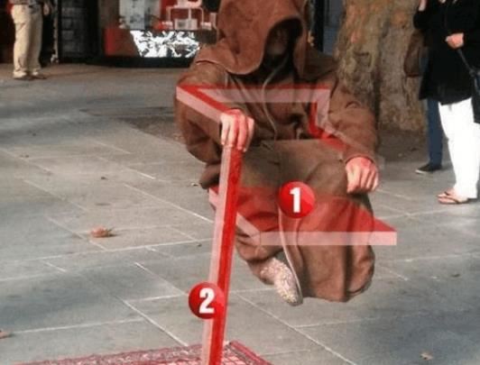 印度悬空术揭秘图解,看完让你也会悬空超能力