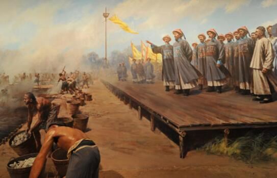 林则徐虎门销烟的故事及时间，1839年6月3日(销毁237万斤)