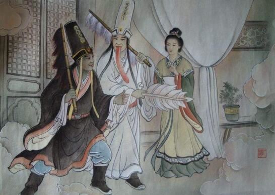 阴间锁魂黑白无常图片大全，一见生财天下太平