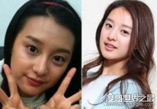金智媛整容前后照片对比，16岁被星探发掘微整过