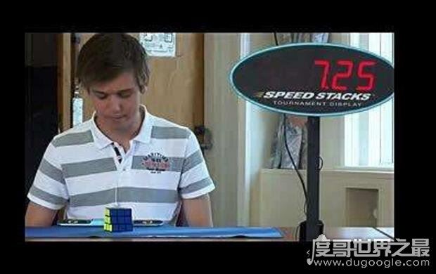 前三阶魔方世界纪录创造者，mats valk(0.01秒惜败给菲神)