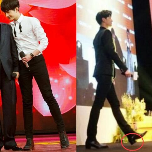 实际杨洋身高177厘米，五五分身材全靠颜值顶着