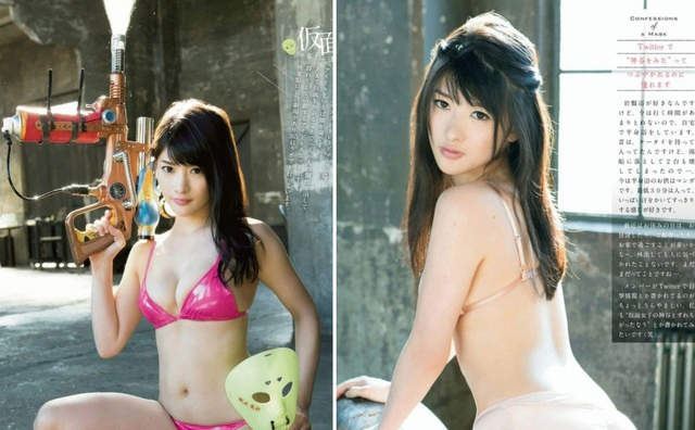日本G奶女神，神谷惠里奈天使的面孔魔鬼的身材(喷血照)