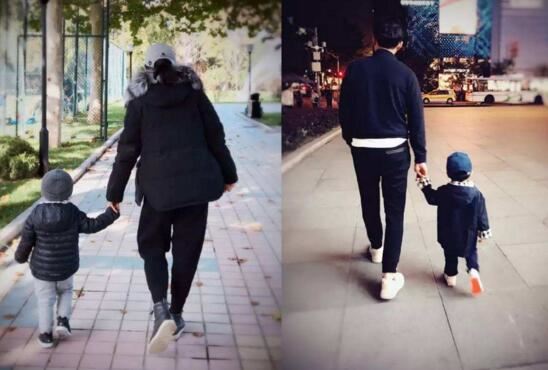 靳东儿子靳鹰正面照曝光，靳东老婆李佳大肚怀二胎