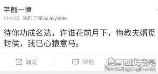 王迅前妻魏臻字字泣血，抛弃糟糠之妻婚内出轨90后