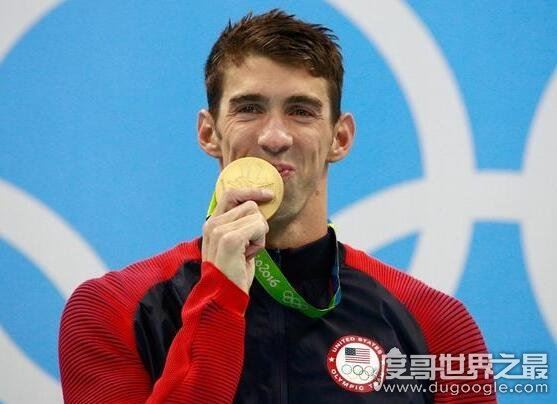 奥运金牌最多的运动员，游泳名将菲尔普斯共获得23金3银2铜