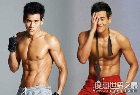 彭于晏肌肉图片，体脂率只有6%的男人理想身材