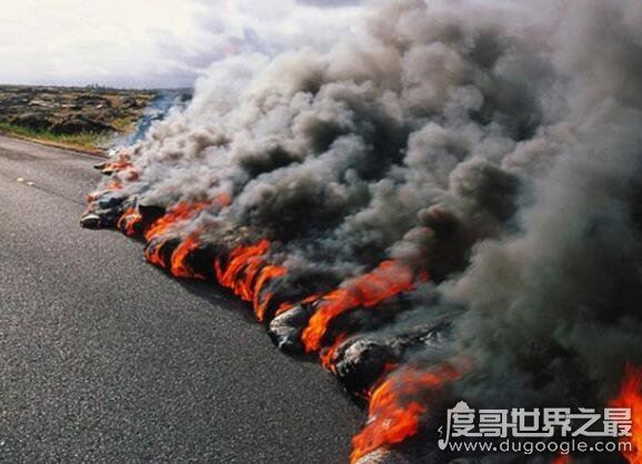 世界上爆发最频繁的活火山，基拉韦厄火山(一直持续喷发)