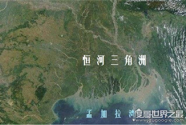 世界最大的三角洲,恒河三角洲(总面积70000平方公里)