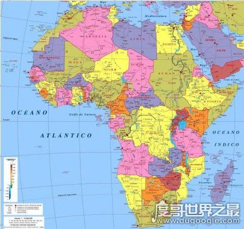 非洲有哪些国家?共60个(最大国家阿尔及利亚/最小国家塞舌尔)