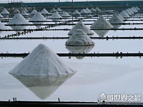 中国三大盐场排名，分别是长芦盐场、布袋盐场、莺歌海盐场