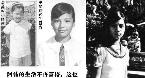 翁美玲的个人资料儿子/翁美玲父亲是海关母亲张明如是小三