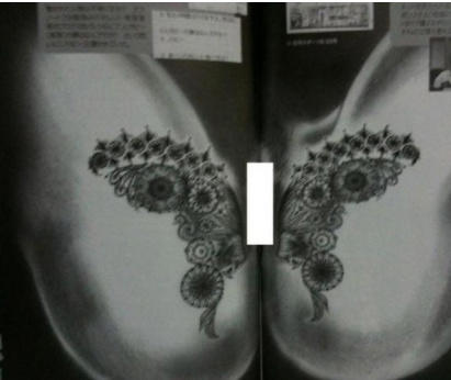 酒井法子纹身曝光，股间私密蝴蝶纹身，引起争议！