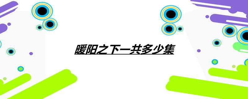 暖阳之下一共多少集