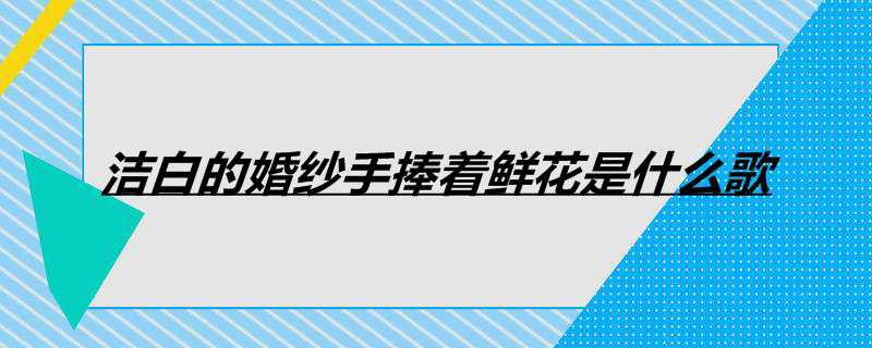 洁白的婚纱手捧着鲜花是什么歌