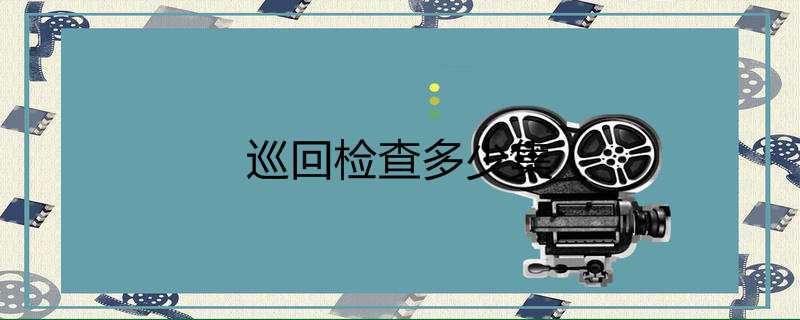 巡回检查多少集