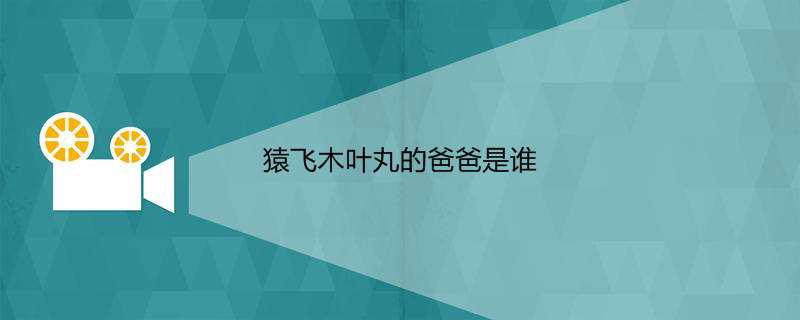 猿飞木叶丸的爸爸是谁