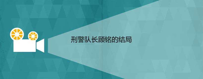 刑警队长顾铭的结局