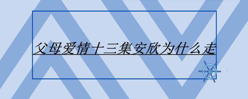 父母爱情十三集安欣为什么走