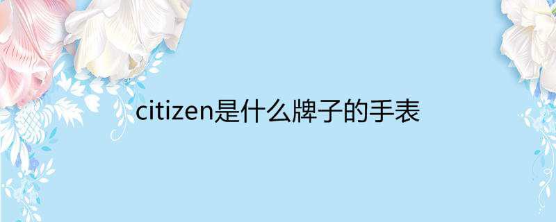 citizen是什么牌子的手表