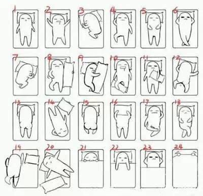 颈椎病正确睡姿图片