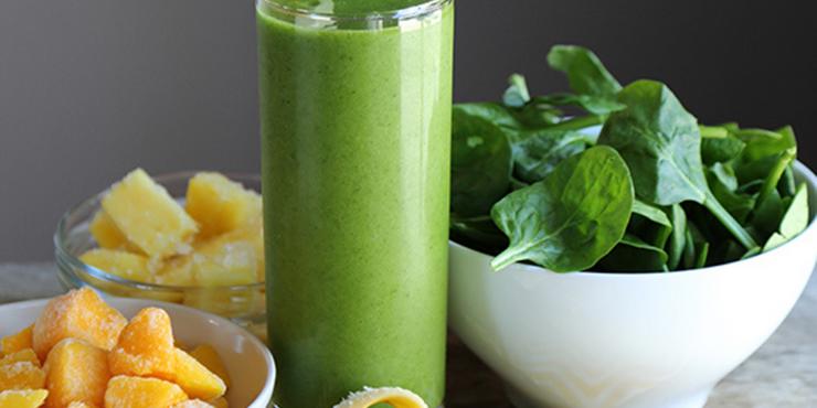 10种实际上美味的绿色冰沙